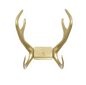 Antler Hose Holder Gold