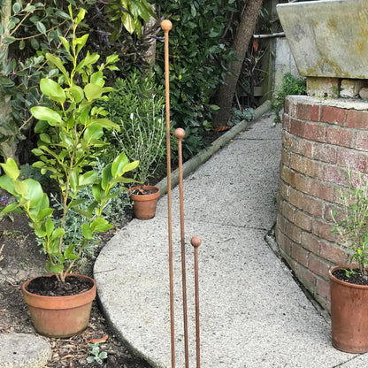 120cm Ball Topped Stake Bundle of 5